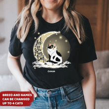 Load image into Gallery viewer, Love My Cats To The Moon And Back - Personalized Shirt
