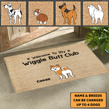 Load image into Gallery viewer, Wiggle Butt Club - Personalized Doormat
