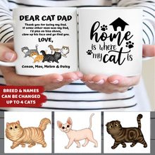 Load image into Gallery viewer, Dear Cat Dad - Personalized Mug
