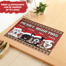 Load image into Gallery viewer, Merry Woofmas - Personalized Decorative Mat
