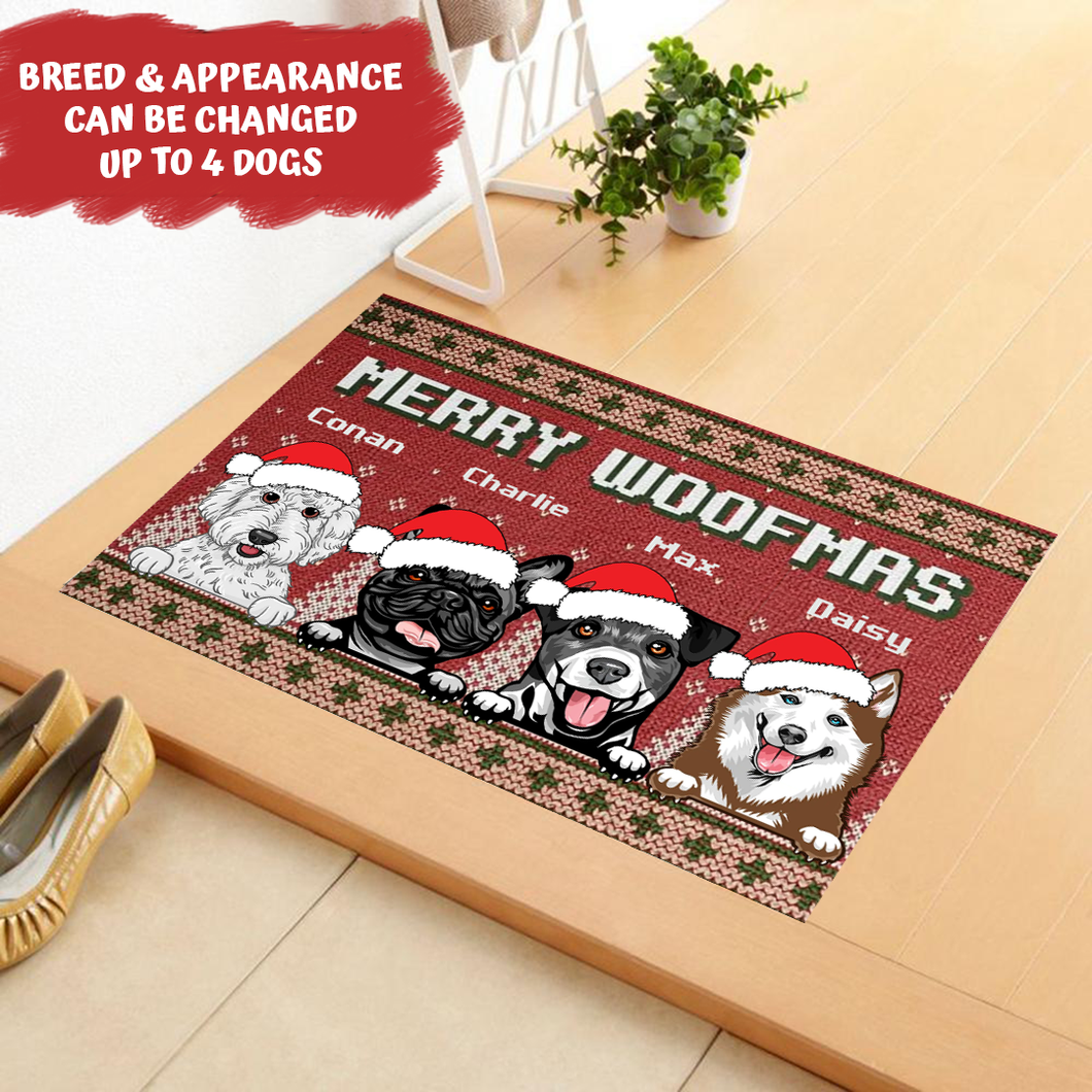 Merry Woofmas - Personalized Decorative Mat