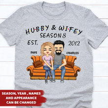 Load image into Gallery viewer, Hubby And Wifey Season Married Couple - Personalized Shirt
