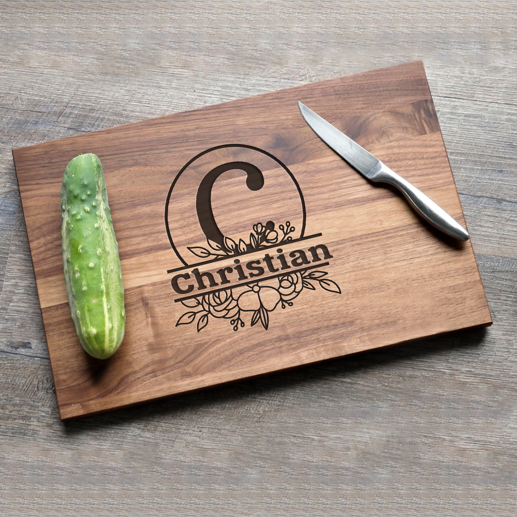 Custom Floral Style - Cutting Board