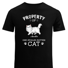 Load image into Gallery viewer, Cat Lover - The Spoiled Rotten Cats - Personalized Unisex T-Shirt
