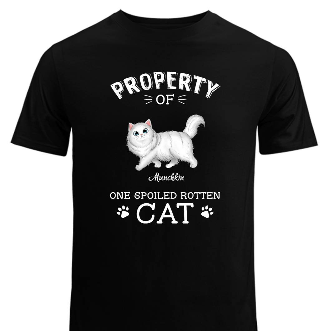 Cat Lover - The Spoiled Rotten Cats - Personalized Unisex T-Shirt