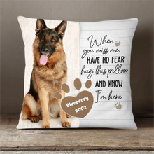 Load image into Gallery viewer, When You Miss Me - Personalized Pillow
