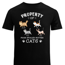 Load image into Gallery viewer, Cat Lover - The Spoiled Rotten Cats - Personalized Unisex T-Shirt

