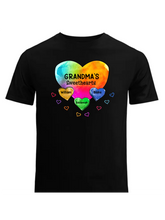 Load image into Gallery viewer, Colorful Heart Grandma Auntie Mom Sweet Heart Kids Personalized T-shirt
