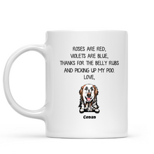 Load image into Gallery viewer, Roses are Red Violets Are Blue, Personalized Mug, Custom Gift for Dog Lovers
