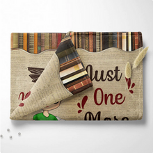 Load image into Gallery viewer, A Girl Who Loves Books Reading Premium Fleece &amp; Quilt Blanket
