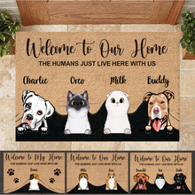 Load image into Gallery viewer, personalized door mats for dog lovers
