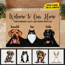 Load image into Gallery viewer, Welcome to My Home - Personalized Cat &amp; Dog Mat
