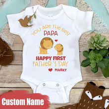 Load image into Gallery viewer, &quot;Best Papa&quot; Fathers Day Baby Onesie
