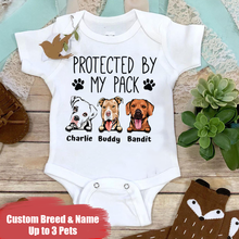 Load image into Gallery viewer, &quot;Protected by my pack&quot; - Baby Onesie
