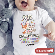 Load image into Gallery viewer, &quot;I&#39;m So Lucky You&#39;re My Mommy&quot; - Mother&#39;s Day Baby Onesie
