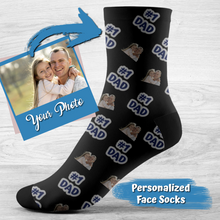 Load image into Gallery viewer, #1 Dad Custom Father&#39;s Day Socks
