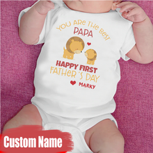 Load image into Gallery viewer, &quot;Best Papa&quot; Fathers Day Baby Onesie
