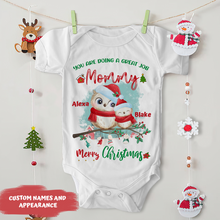 Load image into Gallery viewer, Personalized Gift For Mommy You Are Doing A Great Job Baby Onesie
