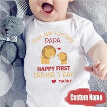 Load image into Gallery viewer, &quot;Best Papa&quot; Fathers Day Baby Onesie
