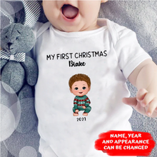 Load image into Gallery viewer, Personalized Christmas Baby Onesie
