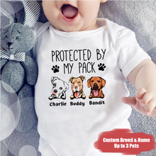 Load image into Gallery viewer, &quot;Protected by my pack&quot; - Baby Onesie
