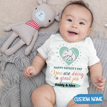 Load image into Gallery viewer, &quot;You&#39;re doing a great job&quot; Father&#39;s Day Baby Onesie
