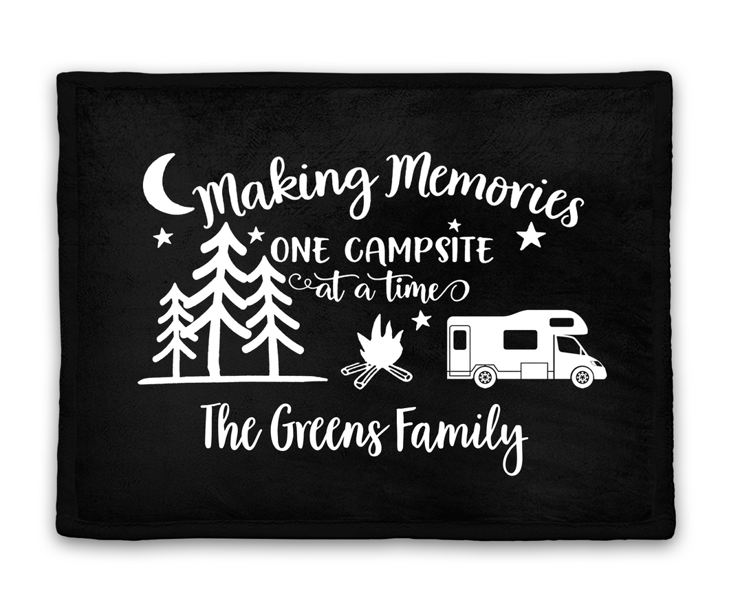 Making Memories - Personalized Camping Blanket