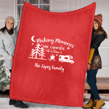 Load image into Gallery viewer, Making Memories - Personalized Camping Blanket
