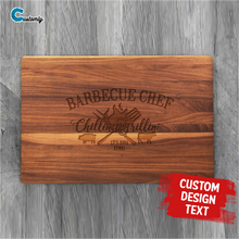 Load image into Gallery viewer, Chillin&#39; &amp; Grillin&#39; Wood Cutting Board
