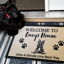Load image into Gallery viewer, best personalized dog door mat
