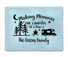 Load image into Gallery viewer, Making Memories - Personalized Camping Blanket
