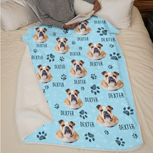 Load image into Gallery viewer, Colorful Upload Pet Image - Personalized Blanket
