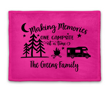 Load image into Gallery viewer, Making Memories - Personalized Camping Blanket
