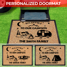 Load image into Gallery viewer, Welcome To Our Campsite Camping 2 Doormat
