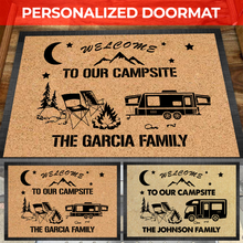 Load image into Gallery viewer, Welcome To Our Campsite Camping 2 Doormat
