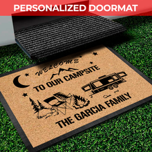 Load image into Gallery viewer, Welcome To Our Campsite Camping 2 Doormat
