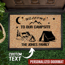 Load image into Gallery viewer, Welcome To Our Campsite Camping 2 Doormat
