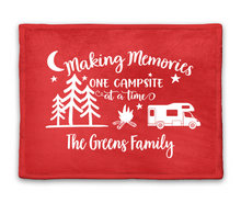 Load image into Gallery viewer, Making Memories - Personalized Camping Blanket
